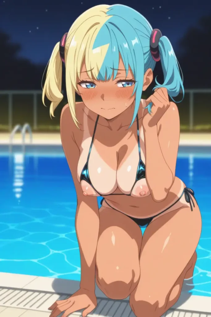 ポケットモンスターのカナリィがエッチな水着を着るエロ画像70枚目