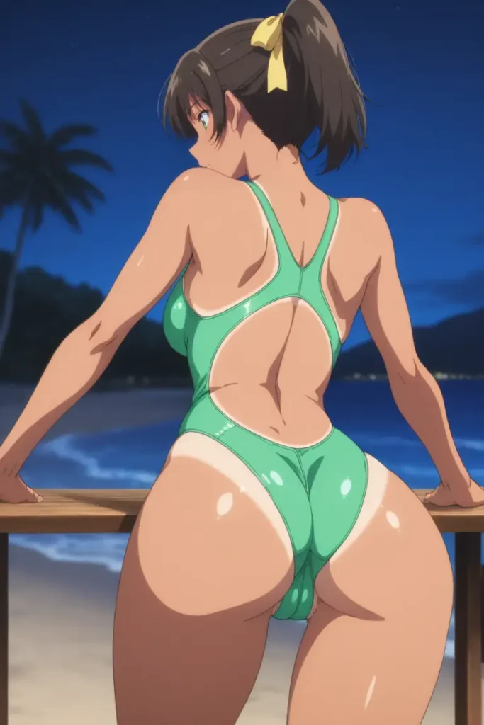 名探偵コナンの遠山和葉が水着グラビアにチャレンジするエロ画像74枚目