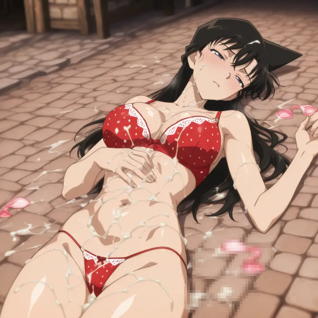 名探偵コナンの毛利蘭に精子をぶっかけるエロ画像78枚目