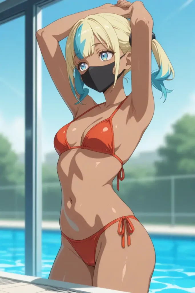 ポケットモンスターのカナリィがエッチな水着を着るエロ画像82枚目