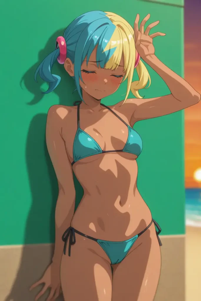 ポケットモンスターのカナリィがエッチな水着を着るエロ画像83枚目