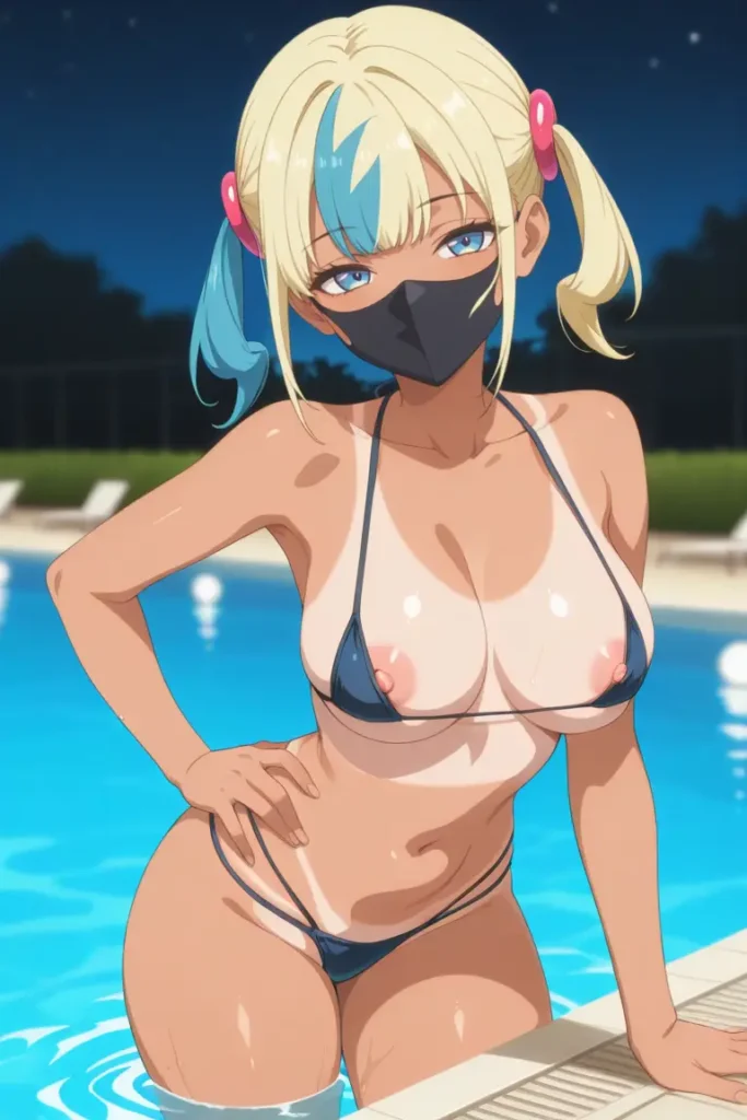 ポケットモンスターのカナリィがエッチな水着を着るエロ画像87枚目