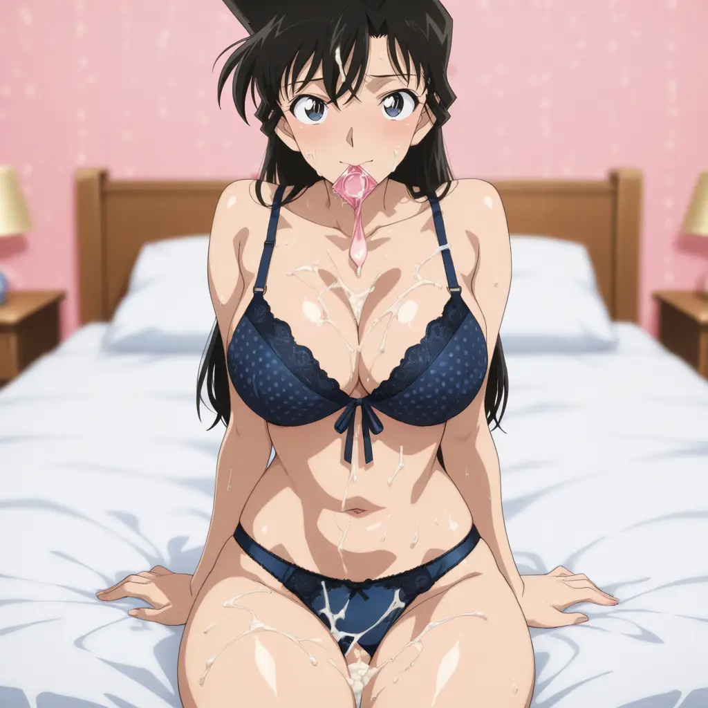 名探偵コナンの毛利蘭に精子をぶっかけるエロ画像88枚目