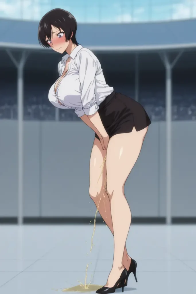 名探偵コナンの佐藤美和子がお漏らしするエロ画像93枚目