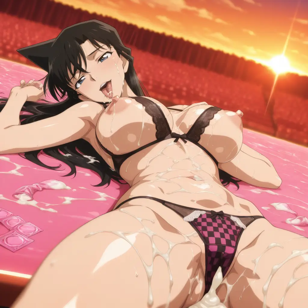 名探偵コナンの毛利蘭に精子をぶっかけるエロ画像97枚目