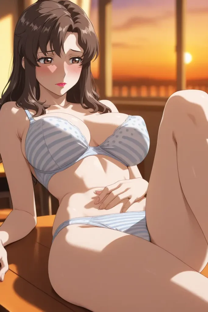 ガンダムシリーズのマリューラミアスがエッチな下着を着るエロ画像148枚目