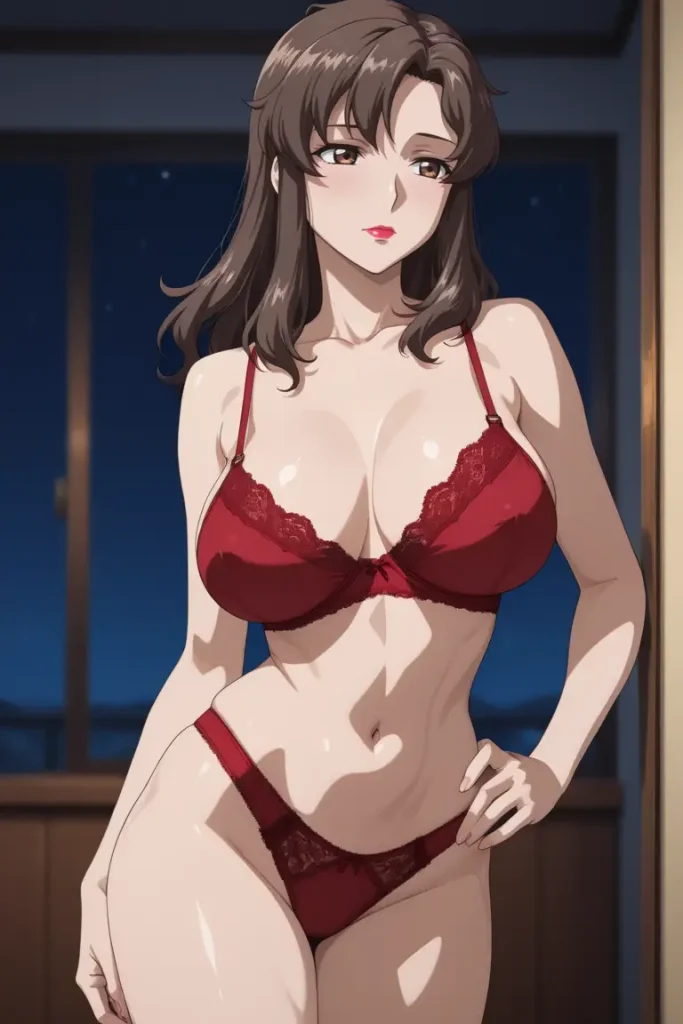 ガンダムシリーズのマリューラミアスがエッチな下着を着るエロ画像16枚目