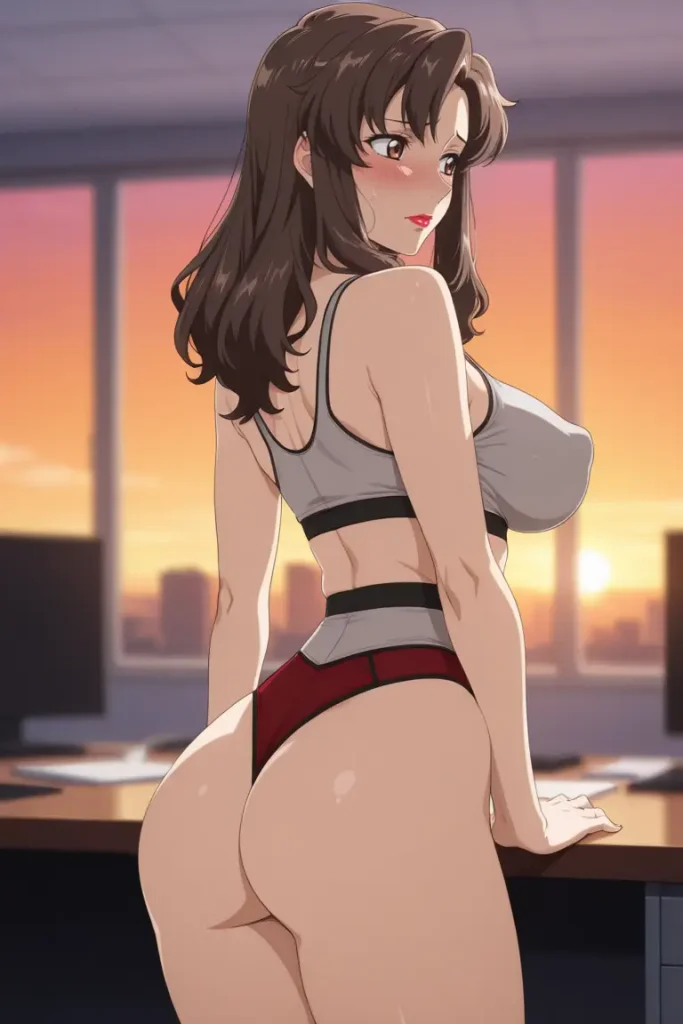 ガンダムシリーズのマリューラミアスがエッチな下着を着るエロ画像17枚目