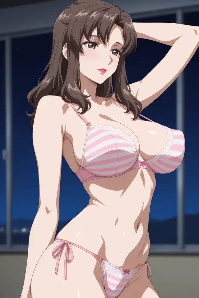 ガンダムシリーズのマリューラミアスがエッチな下着を着るエロ画像49枚目