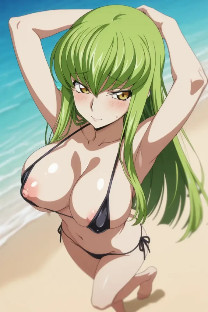 コードギアスのCCが水着グラビアにチャレンジするエロ画像7枚目