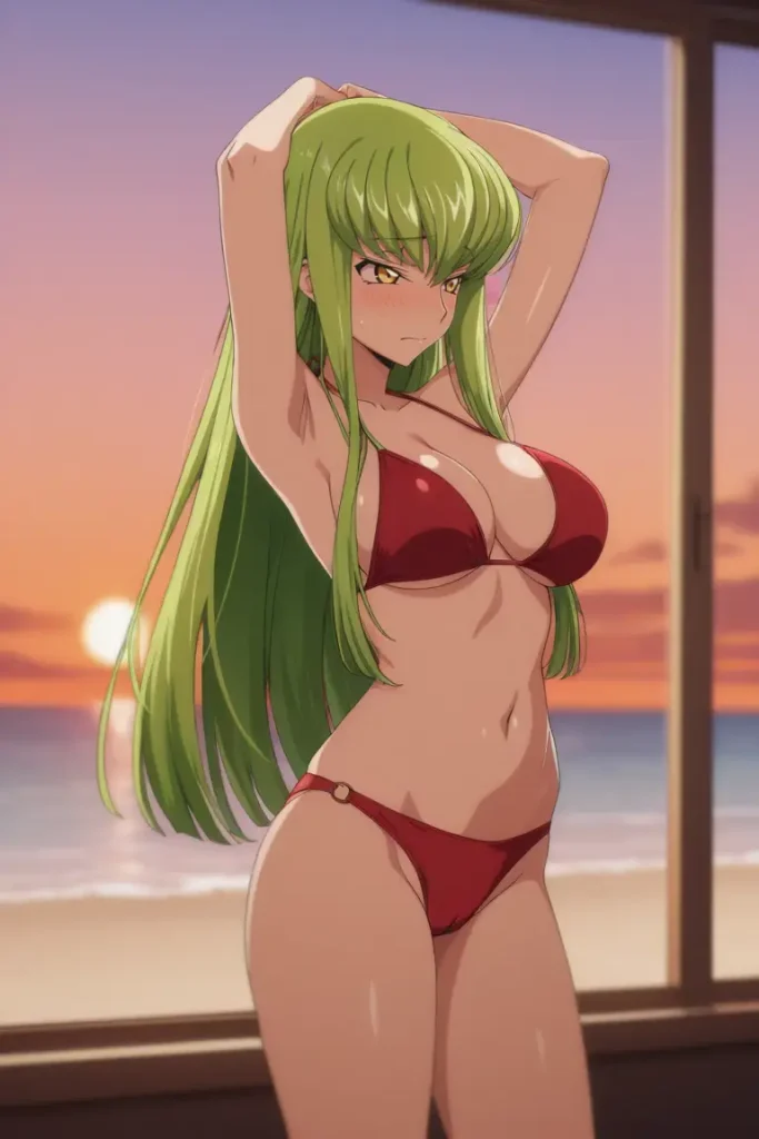 コードギアスのCCが水着グラビアにチャレンジするエロ画像103枚目