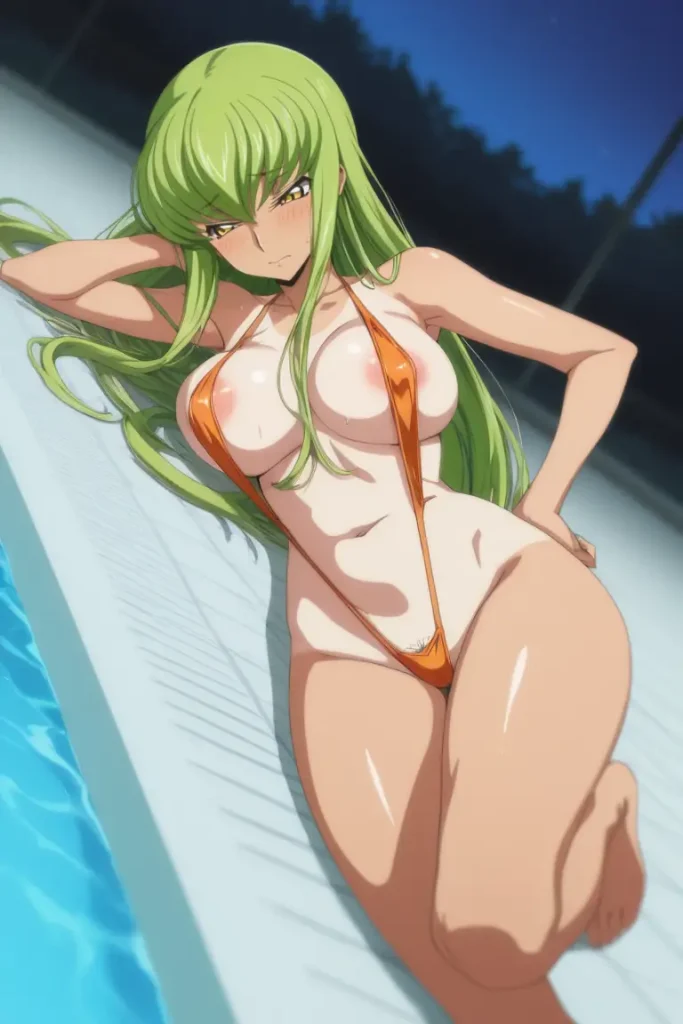 コードギアスのCCが水着グラビアにチャレンジするエロ画像109枚目