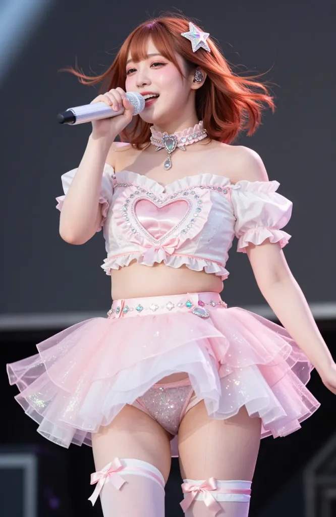 アイドルがステージでパンチラするエロ画像109枚目