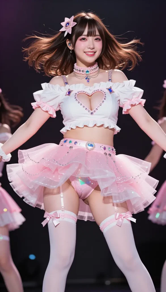 アイドルがステージでパンチラするエロ画像110枚目