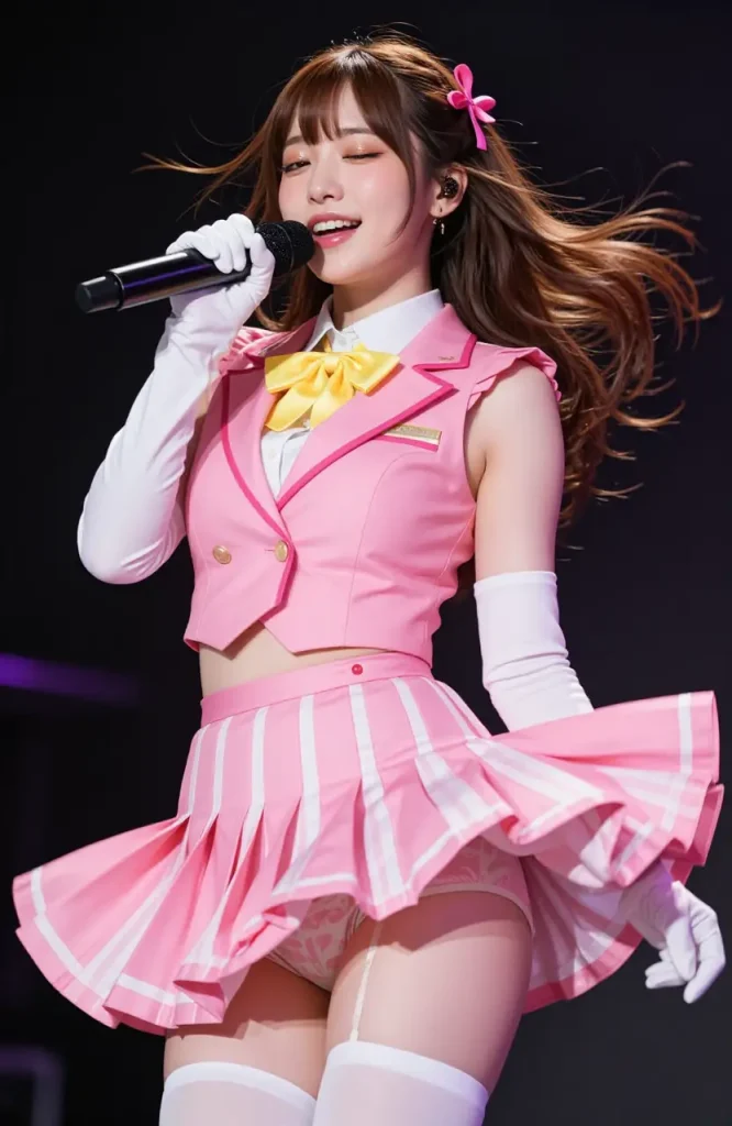 アイドルがステージでパンチラするエロ画像111枚目