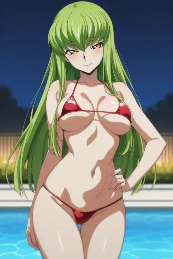 コードギアスのCCが水着グラビアにチャレンジするエロ画像116枚目