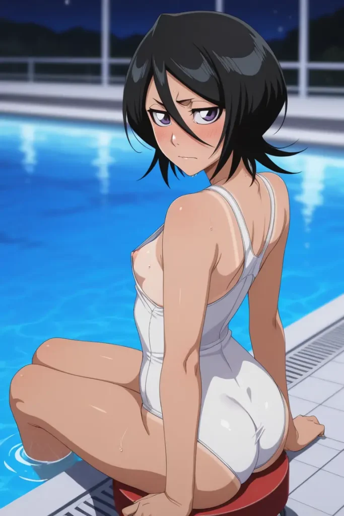 BLEACHのルキアがエッチな水着を着るエロ画像116枚目