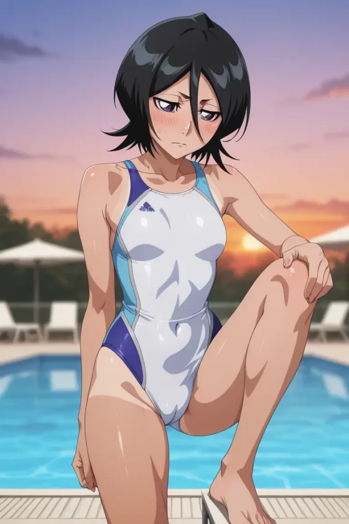 BLEACHのルキアがエッチな水着を着るエロ画像120枚目