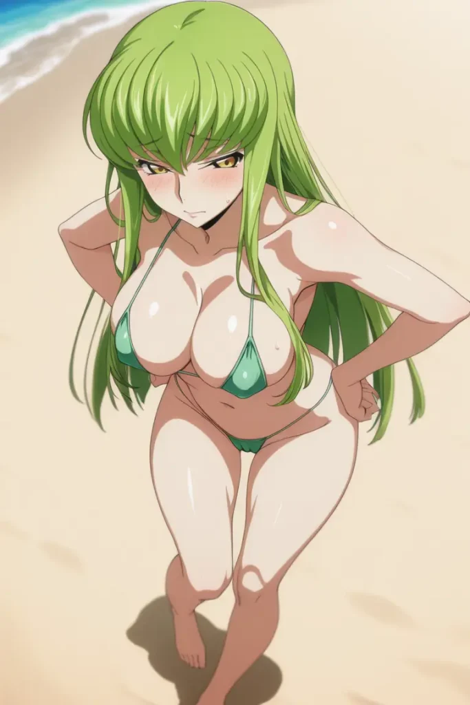 コードギアスのCCが水着グラビアにチャレンジするエロ画像121枚目