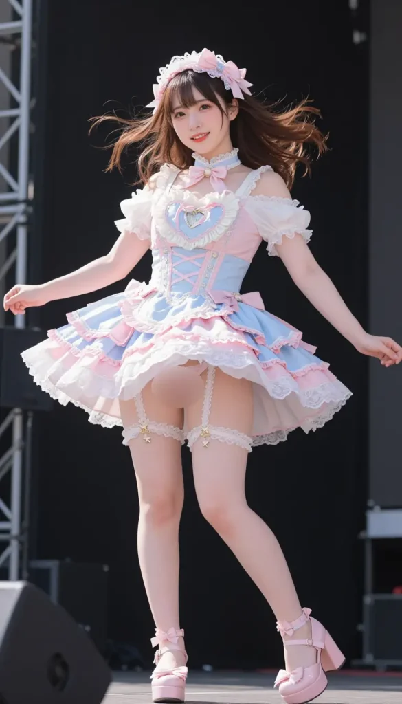 アイドルがステージでパンチラするエロ画像128枚目