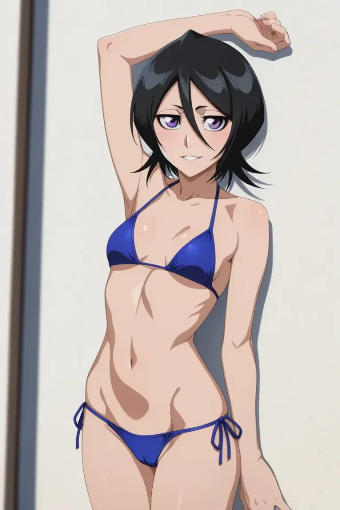BLEACHのルキアがエッチな水着を着るエロ画像133枚目