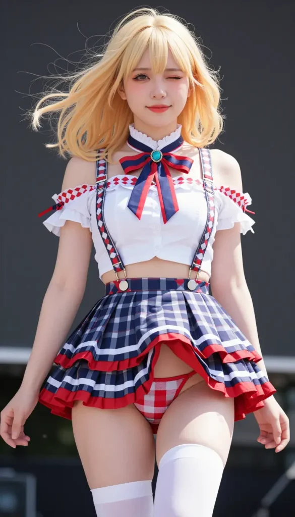 アイドルがステージでパンチラするエロ画像133枚目