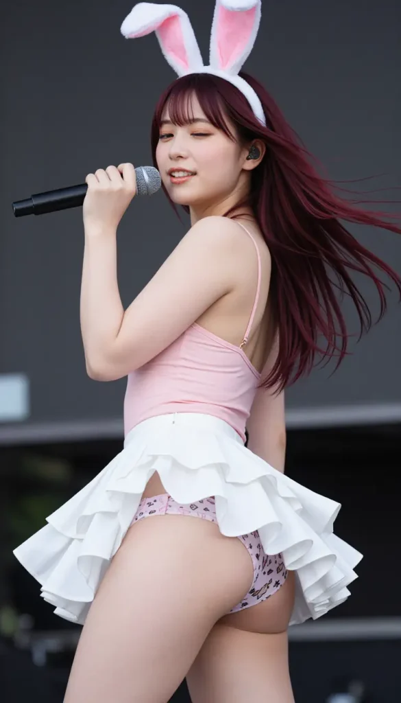 アイドルがステージでパンチラするエロ画像136枚目