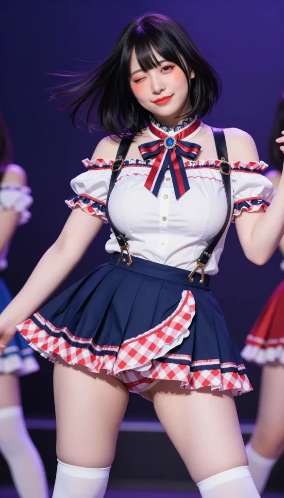 アイドルがステージでパンチラするエロ画像138枚目