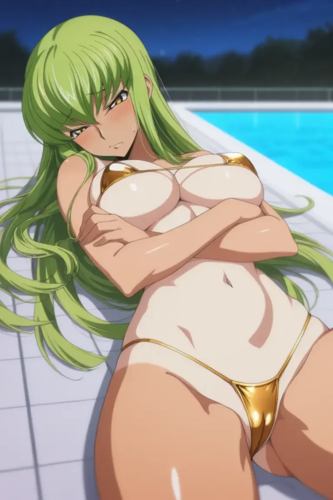 コードギアスのCCが水着グラビアにチャレンジするエロ画像13枚目