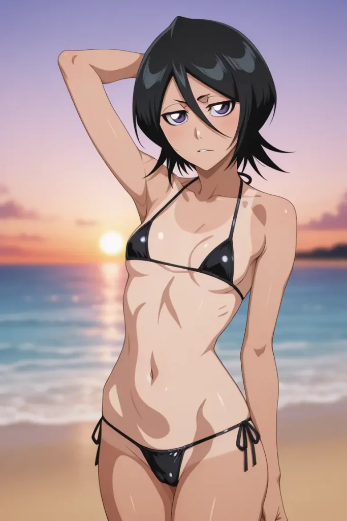 BLEACHのルキアがエッチな水着を着るエロ画像140枚目