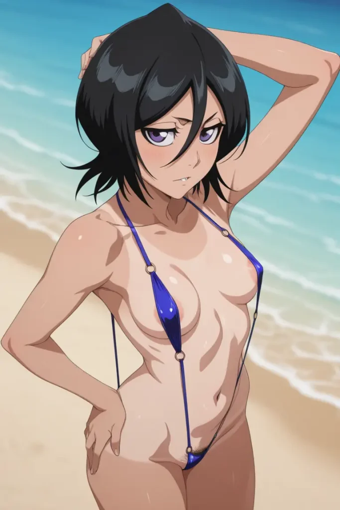 BLEACHのルキアがエッチな水着を着るエロ画像145枚目