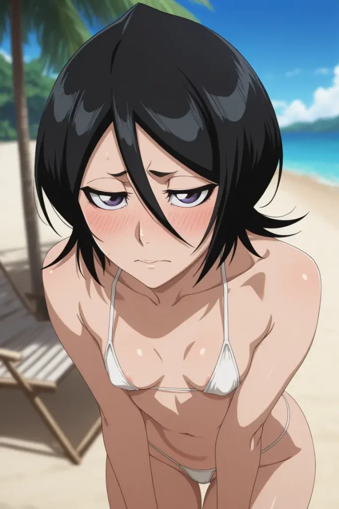 BLEACHのルキアがエッチな水着を着るエロ画像147枚目
