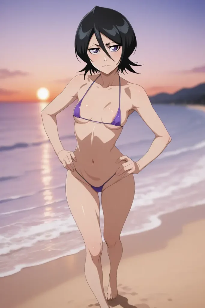 BLEACHのルキアがエッチな水着を着るエロ画像148枚目