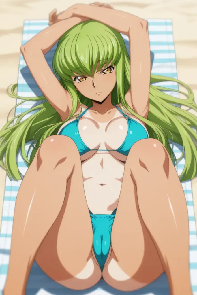 コードギアスのCCが水着グラビアにチャレンジするエロ画像154枚目