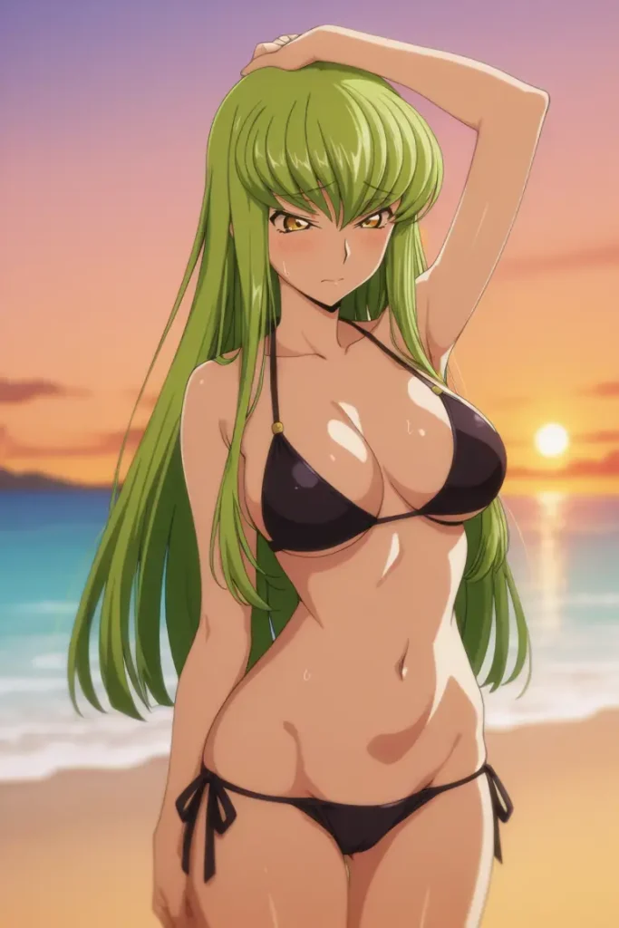 コードギアスのCCが水着グラビアにチャレンジするエロ画像155枚目