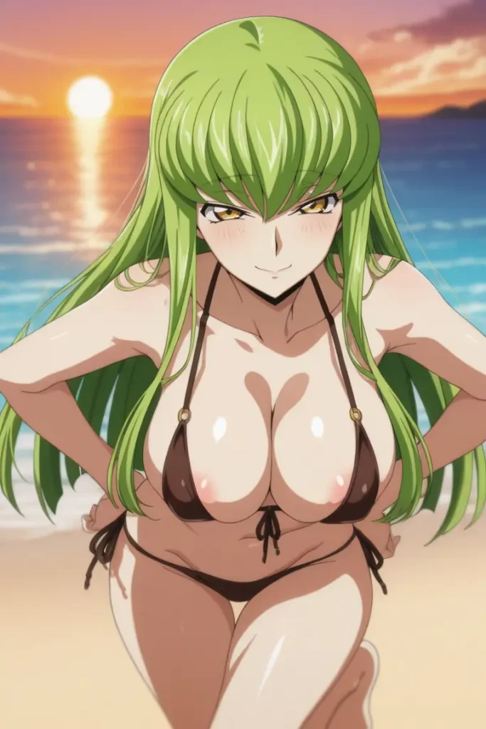 コードギアスのCCが水着グラビアにチャレンジするエロ画像159枚目