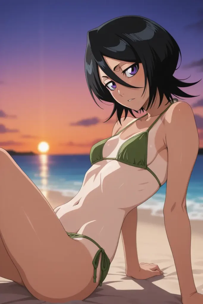 BLEACHのルキアがエッチな水着を着るエロ画像160枚目