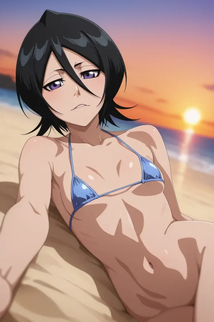 BLEACHのルキアがエッチな水着を着るエロ画像161枚目