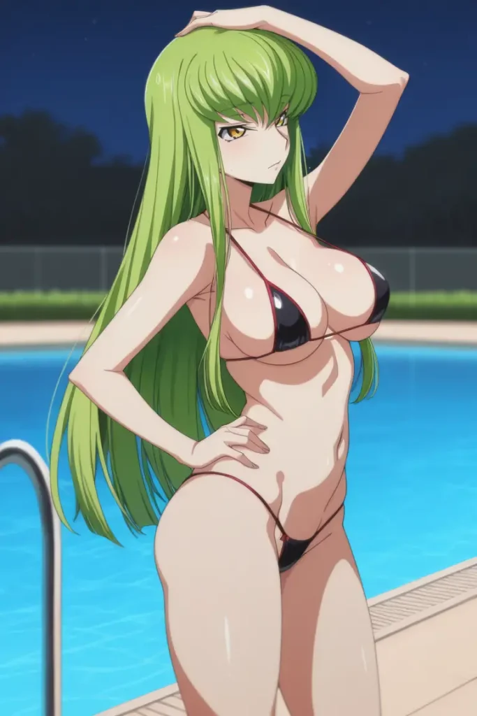 コードギアスのCCが水着グラビアにチャレンジするエロ画像165枚目