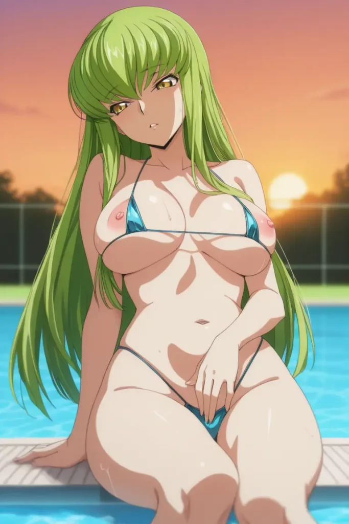 コードギアスのCCが水着グラビアにチャレンジするエロ画像171枚目