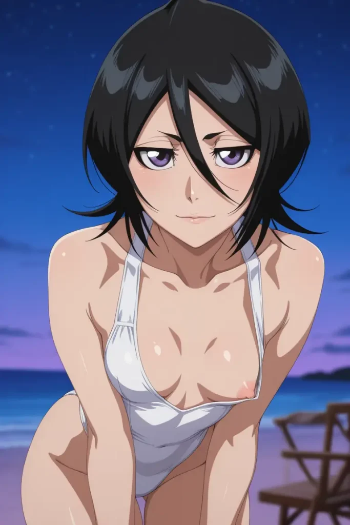 BLEACHのルキアがエッチな水着を着るエロ画像174枚目