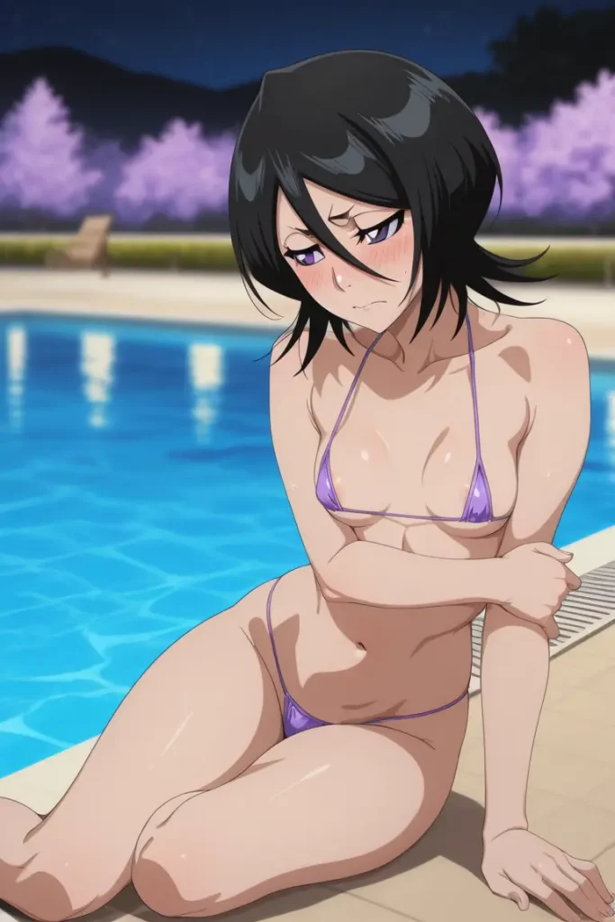 BLEACHのルキアがエッチな水着を着るエロ画像175枚目