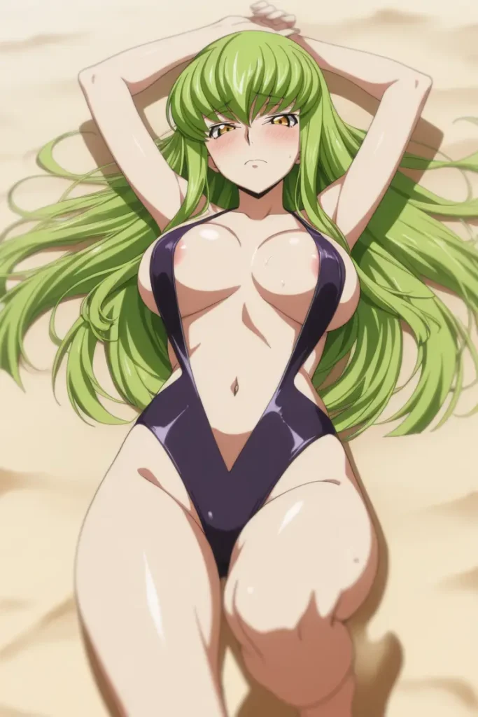 コードギアスのCCが水着グラビアにチャレンジするエロ画像17枚目