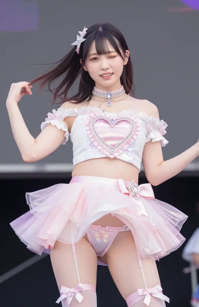 アイドルがステージでパンチラするエロ画像17枚目