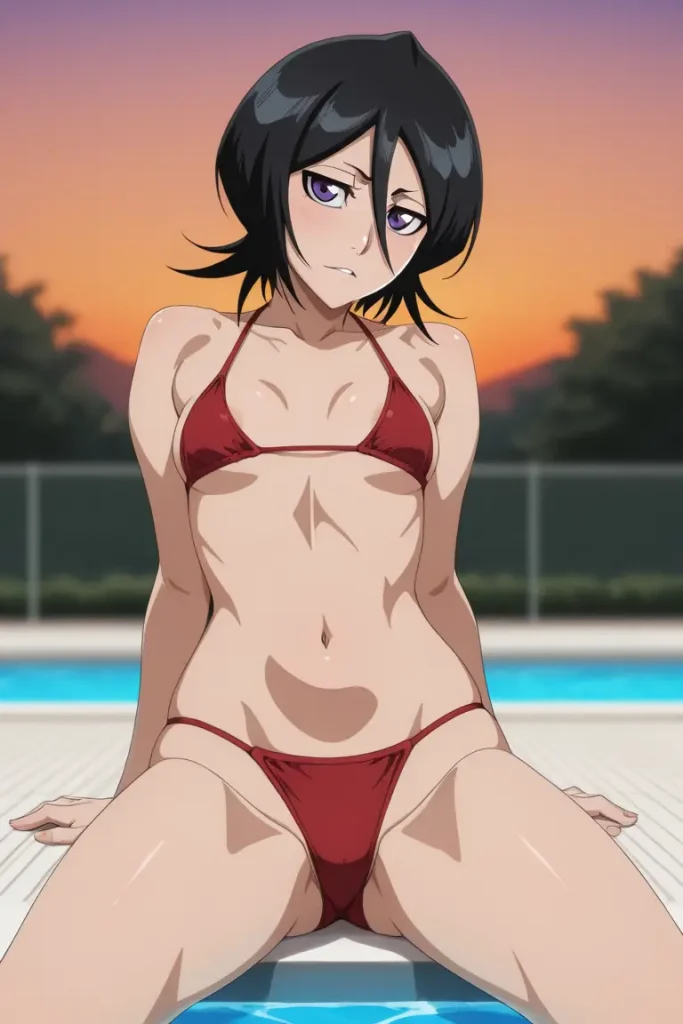 BLEACHのルキアがエッチな水着を着るエロ画像180枚目