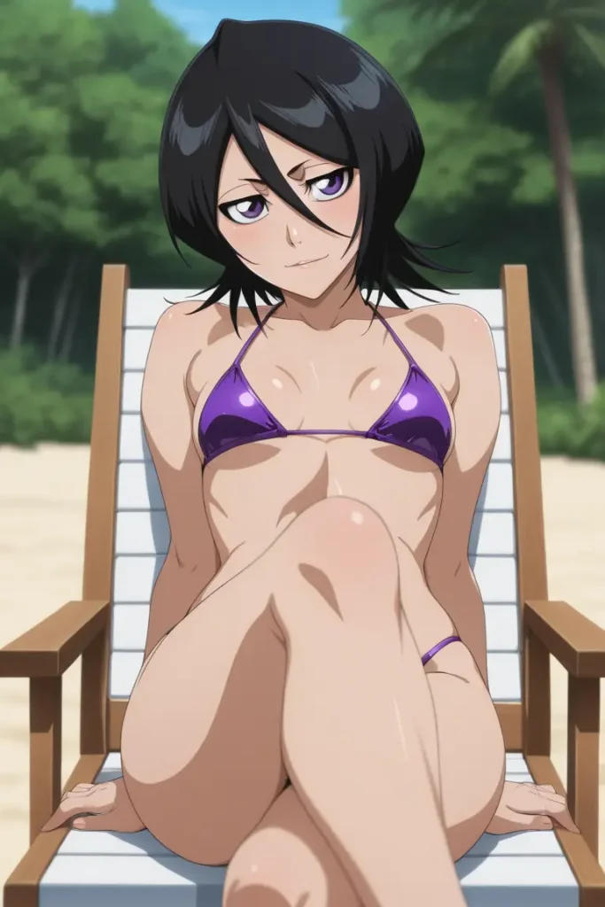 BLEACHのルキアがエッチな水着を着るエロ画像183枚目