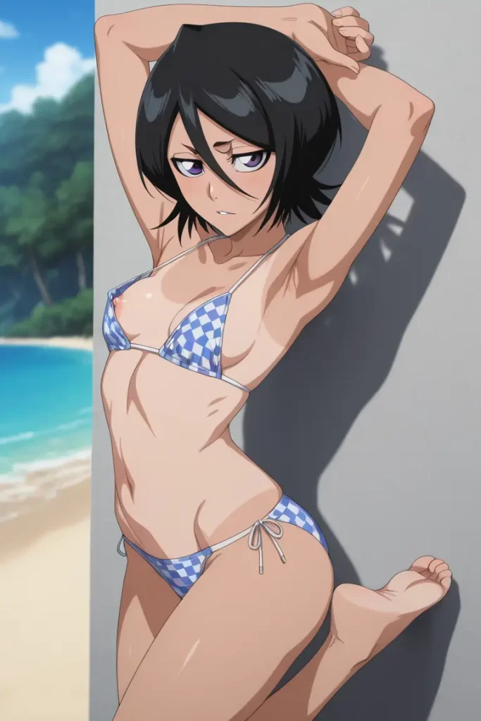 BLEACHのルキアがエッチな水着を着るエロ画像192枚目