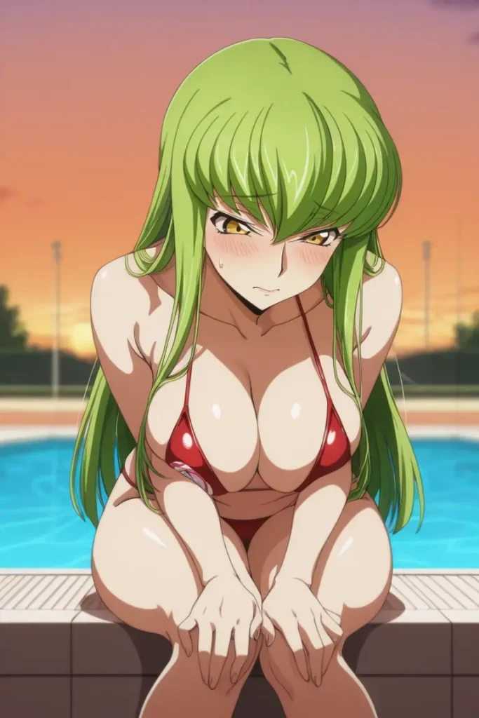 コードギアスのCCが水着グラビアにチャレンジするエロ画像194枚目