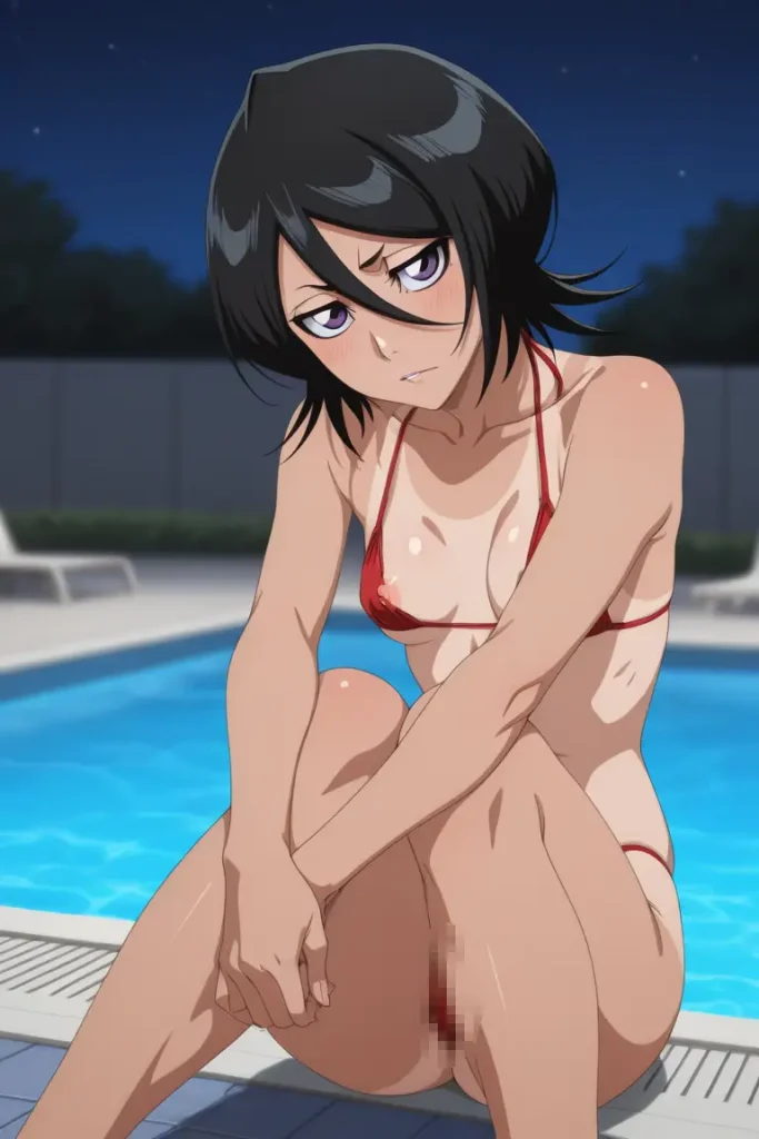 BLEACHのルキアがエッチな水着を着るエロ画像199枚目