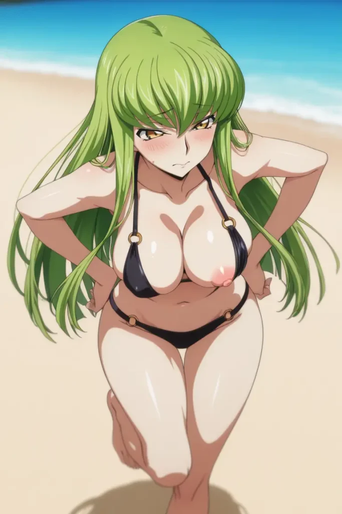 コードギアスのCCが水着グラビアにチャレンジするエロ画像19枚目